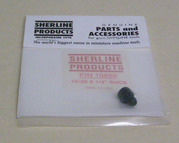 10850 Sherline 10-32 X 1/4
